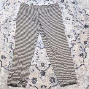 Loro Piana Made in Italy Linen Cotton Blend Pinstripe Pants Size 44